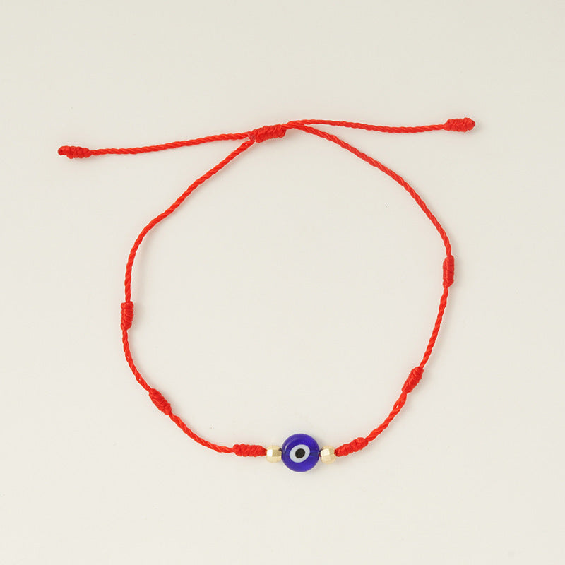 Simple And Generous Hand-woven Adjustable Couple Friendship Red String Bracelet