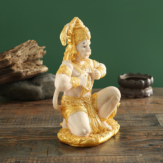 Kneeling Monkey Statue Car Ornament Resin Craft
