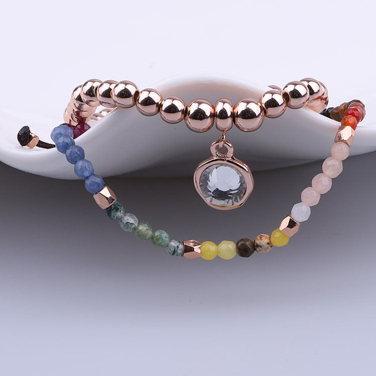 Twelve Constellation Mixed Stone Bracelet
