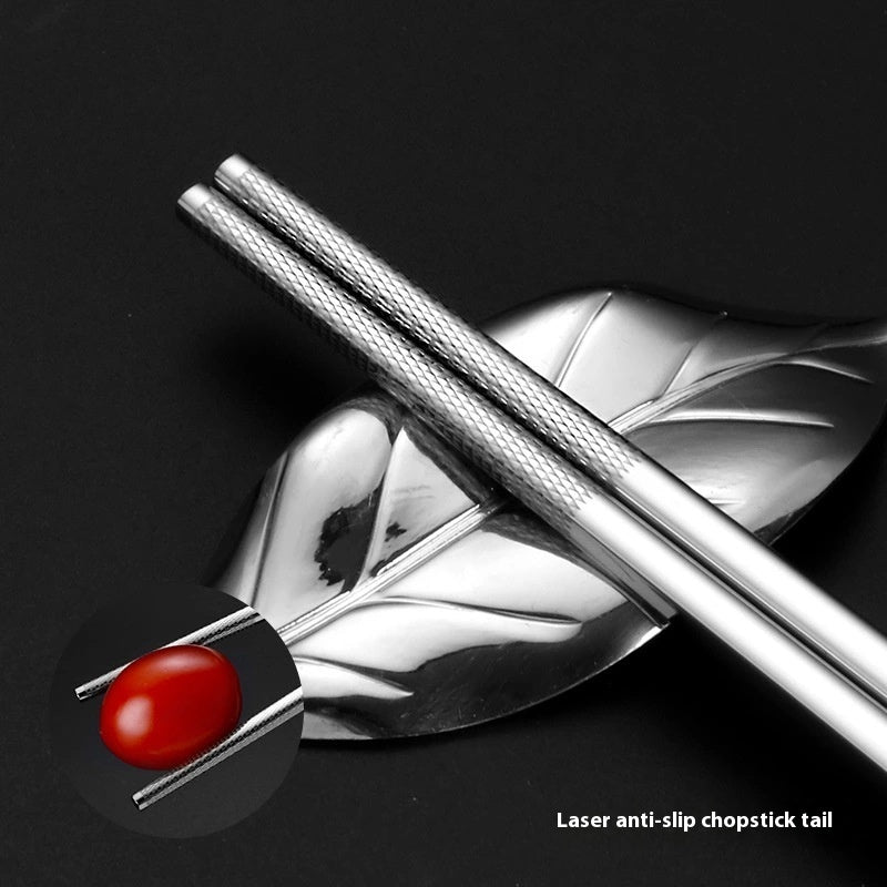 316 Stainless Steel Chopsticks Thickened Alloy Non-slip