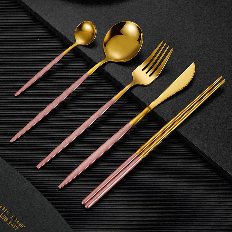 Household Stainless Steel Chopsticks Portuguese Tableware
