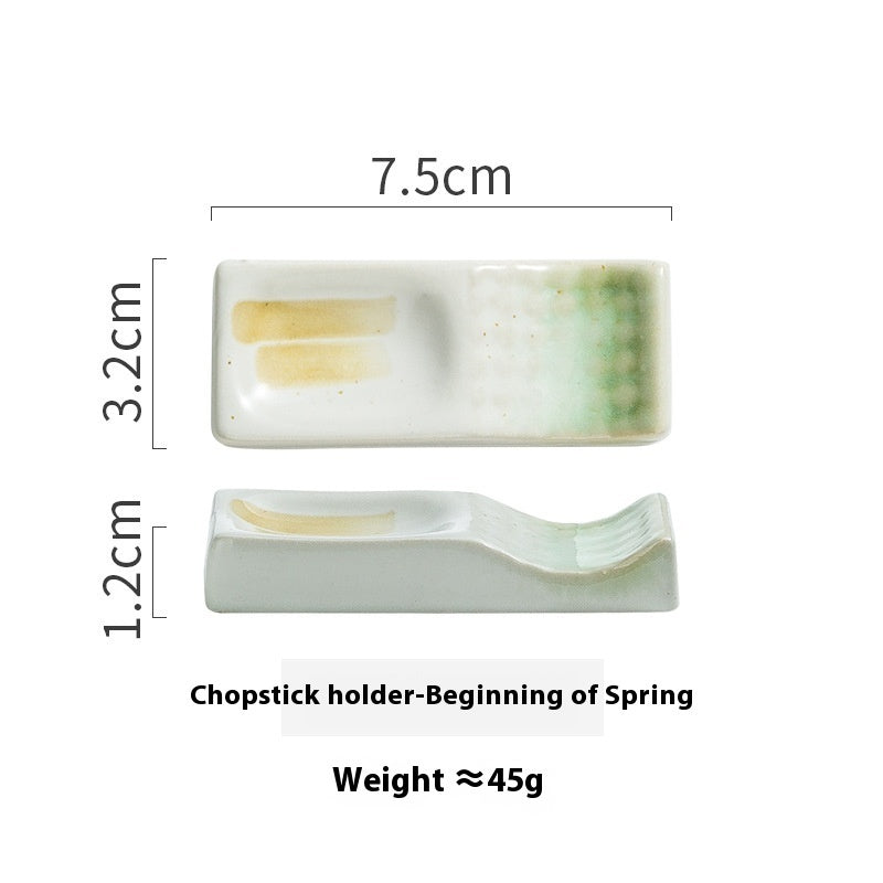 Ceramic Chopsticks Rest Dual-use Chopsticks Holding Spoons