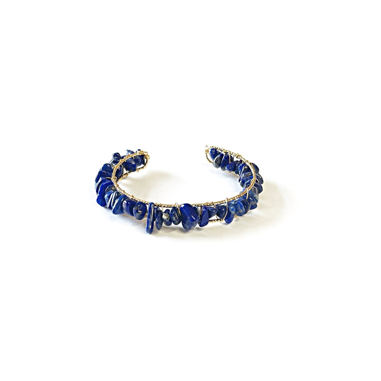 Women's Natural Crystal Gravel Winding Bracelet