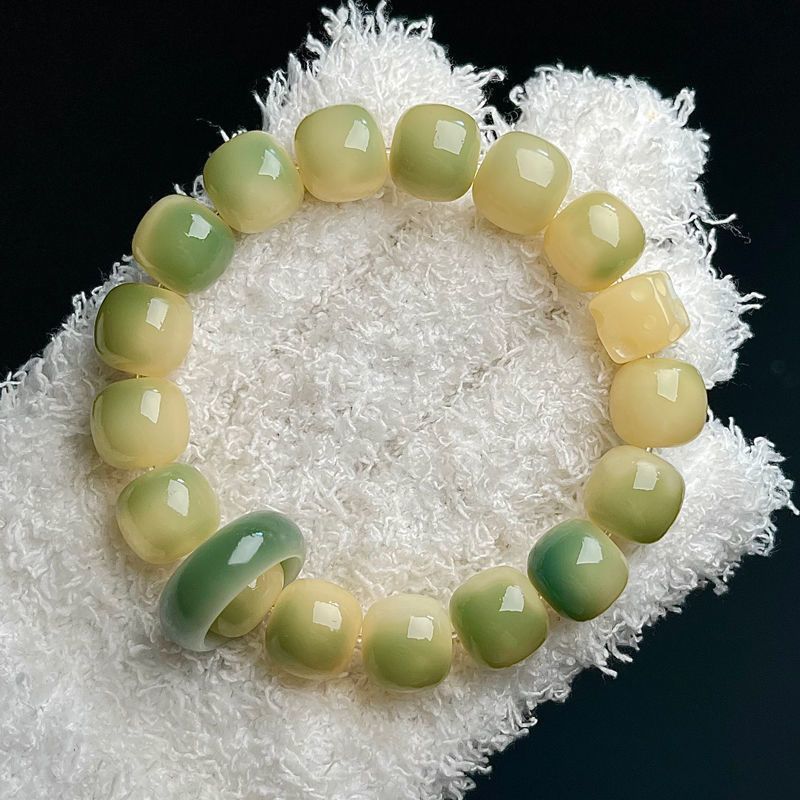 Women's Fashion Simple Pure Natural Small Lime Bodhi Root Bracelet