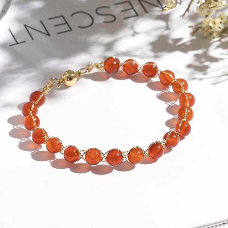 Agate Magnet Bracelet Temperament White All-match Transfer
