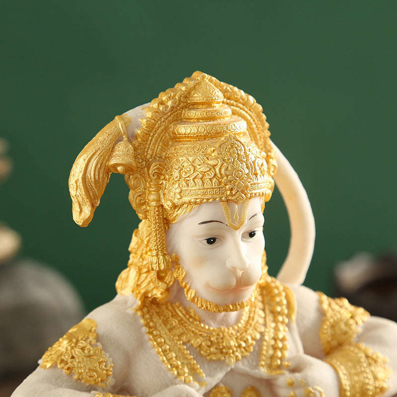 Kneeling Monkey Statue Car Ornament Resin Craft
