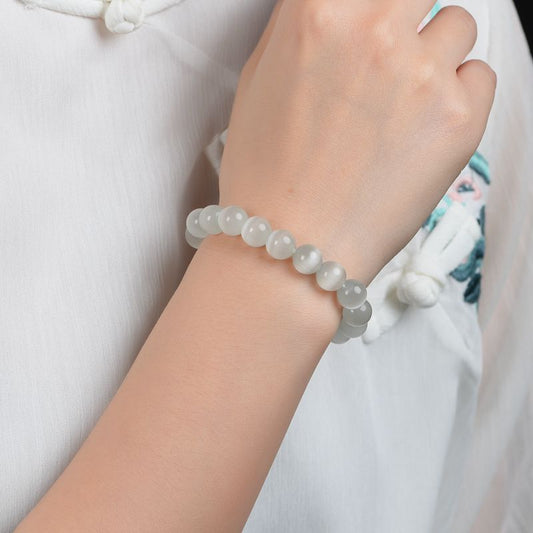 Simple Jewelry White Opal Bracelet