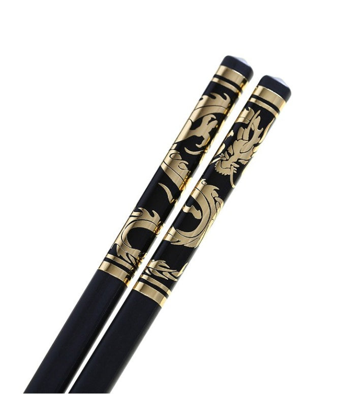 High-end Household Alloy Chopsticks Black Chopsticks Restaurant