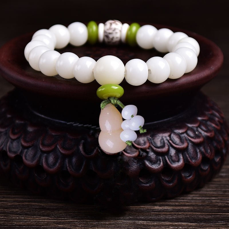 White Jade Bodhi Bracelet For Men And Women