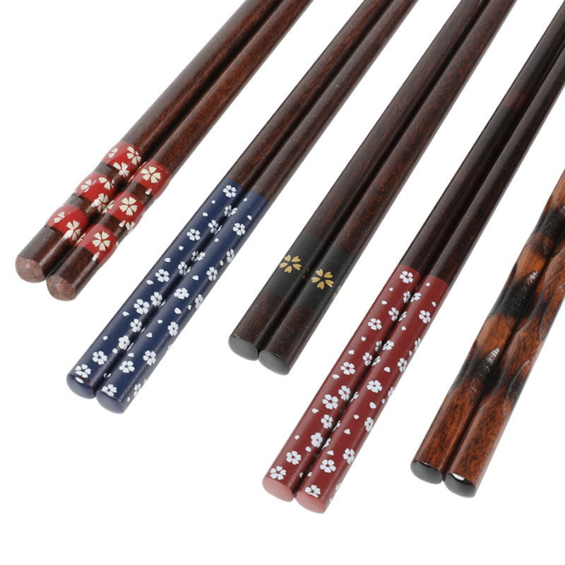 Wooden Japanese Style Chopsticks Household Craft Chopsticks Wooden Tableware
