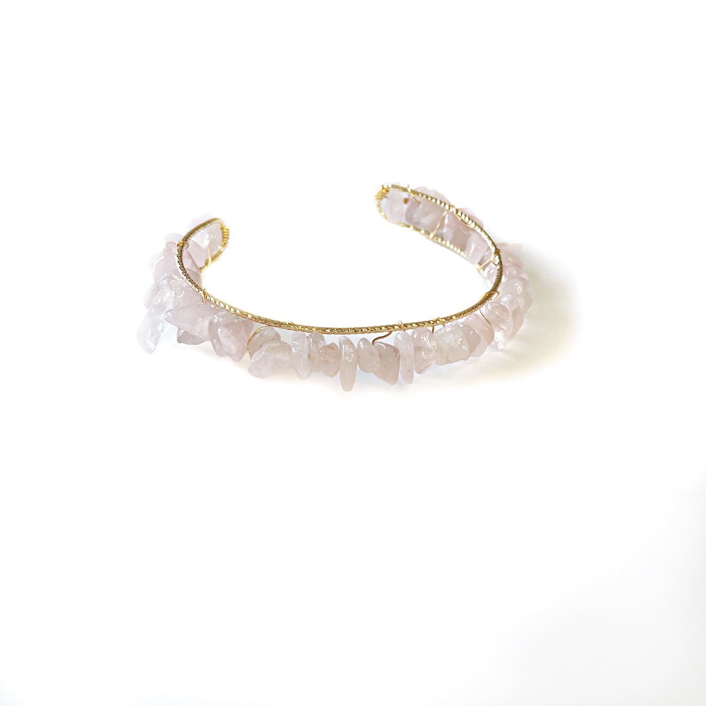 Women's Natural Crystal Gravel Winding Bracelet