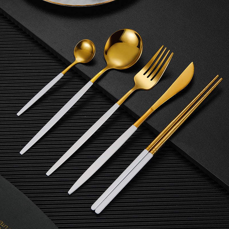 Household Stainless Steel Chopsticks Portuguese Tableware