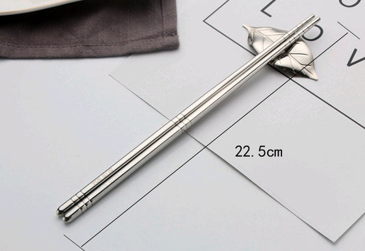 304 stainless steel chopsticks square hollow non-slip 18-8 chopsticks