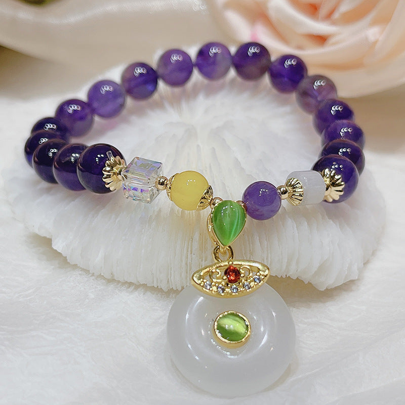 Korean Style Amethyst Retro Bracelet Ethnic Style