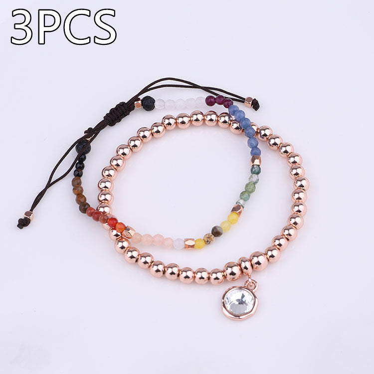 Twelve Constellation Mixed Stone Bracelet