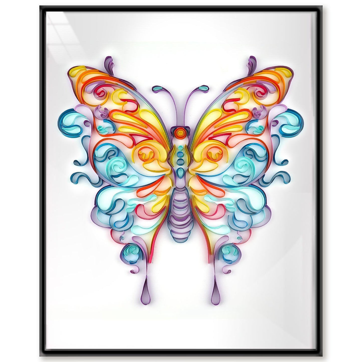 Feather Paper Painting DIY Creative Handmade Crafts 20 Inch Butterfly