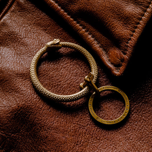 Fashion And Original Brass Snake Bite Key Ring