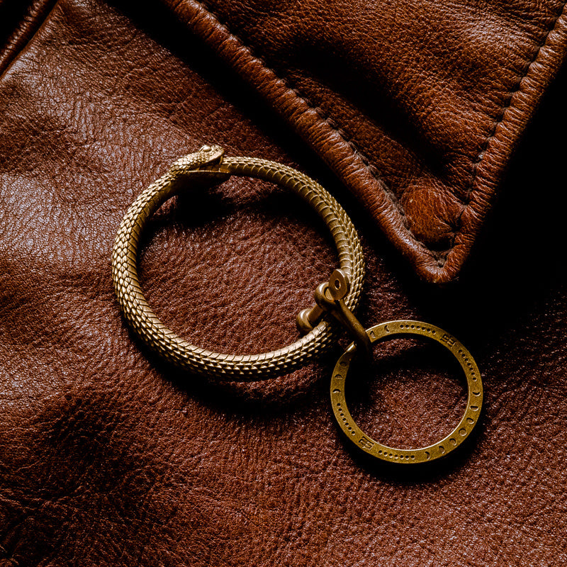 Fashion And Original Brass Snake Bite Key Ring