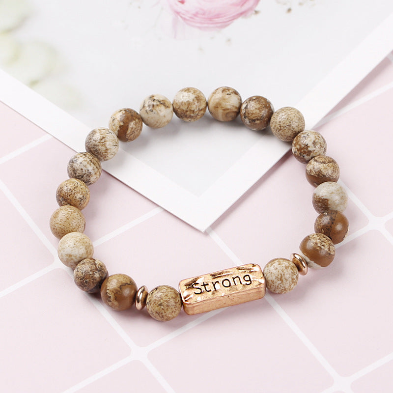 Fashion Inspirational Volcanic Rock Alloy Accessories Bracelet