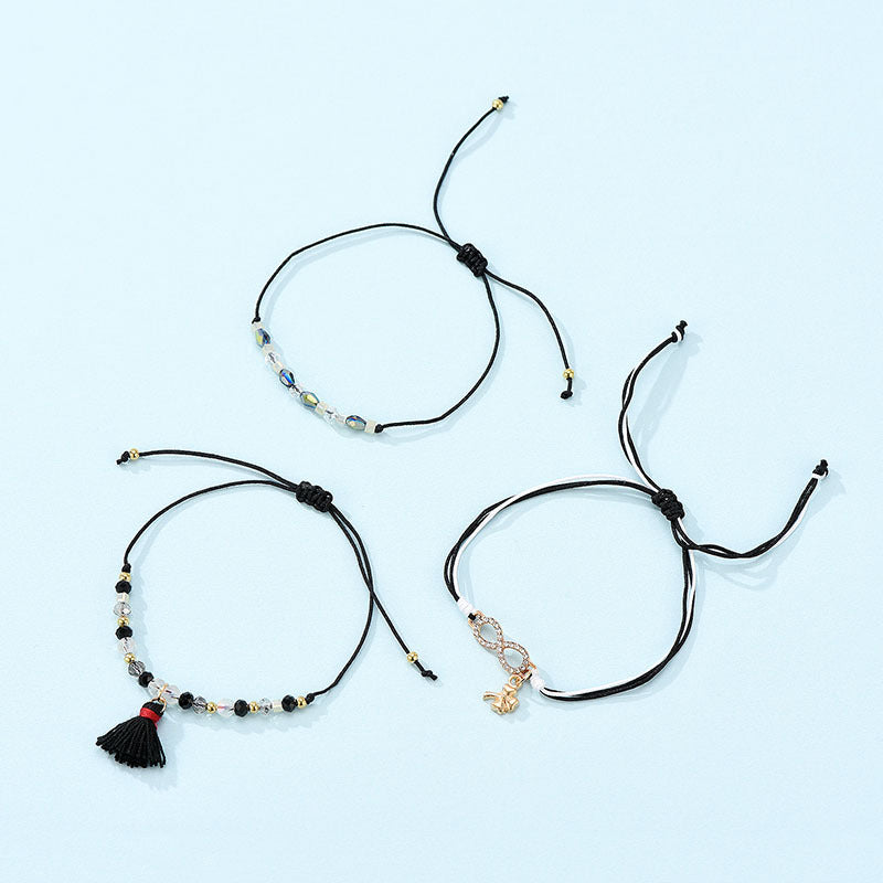 Personalized Ethnic Style Rice Beads And Beaded Dual-use Short