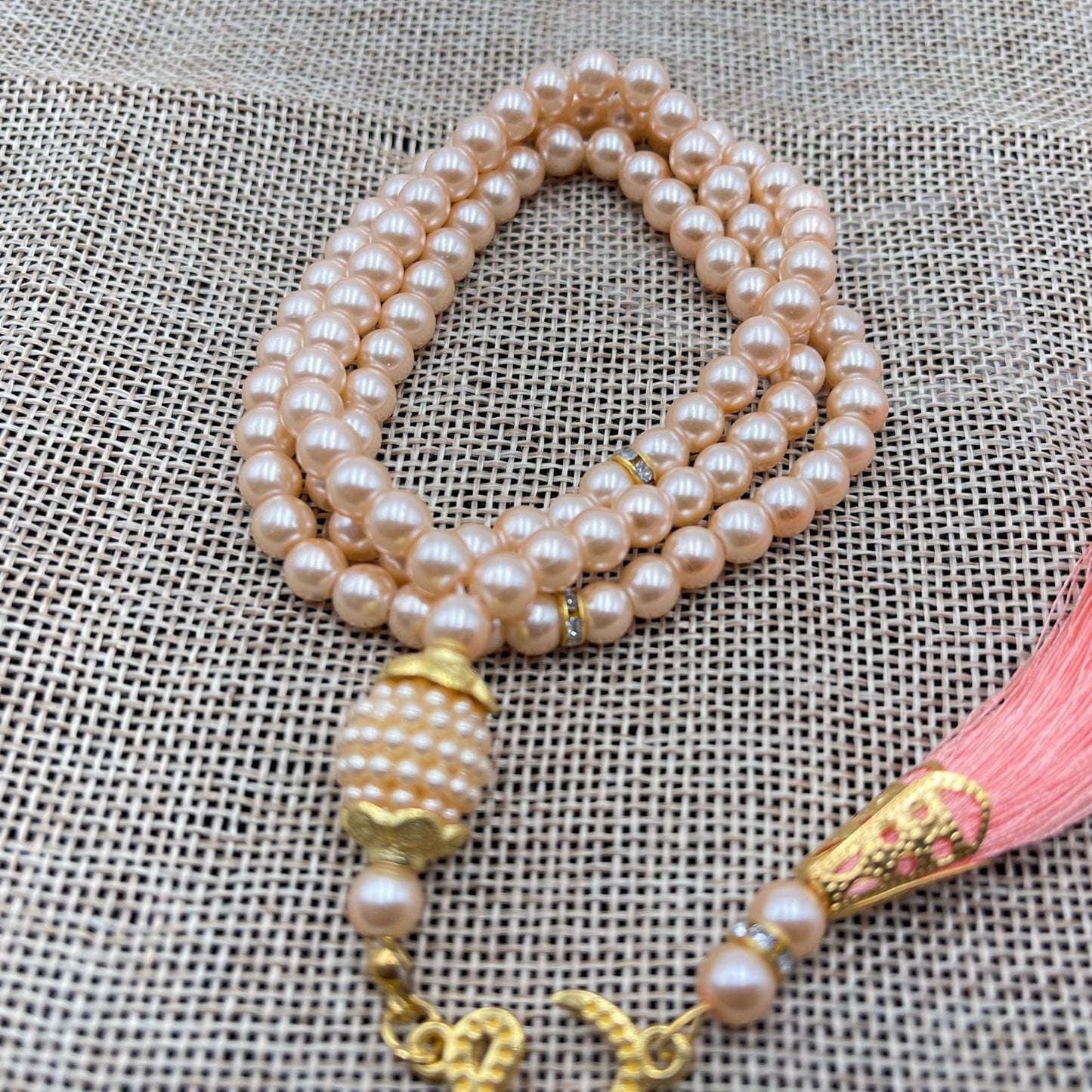 Original Hand String Pendant Glass Imitation Pearl