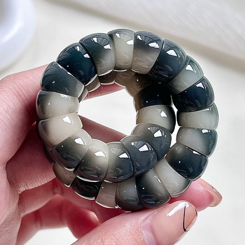 Little Lime Pork Intestine Hand Toy Pliable Temperament Prayer Beads Bracelet