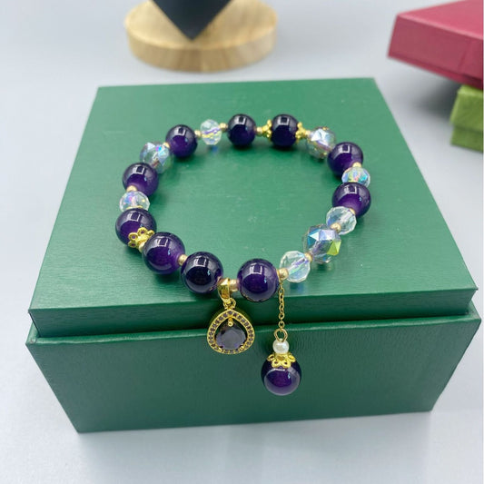 Fashion Lavender Romantic Amethyst Bracelet For Women