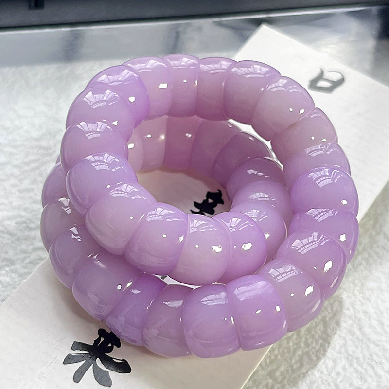 Little Lime Pork Intestine Hand Toy Pliable Temperament Prayer Beads Bracelet