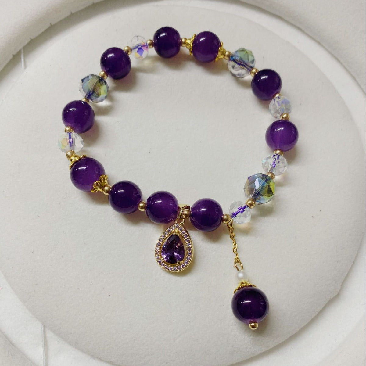 Fashion Lavender Romantic Amethyst Bracelet For Women