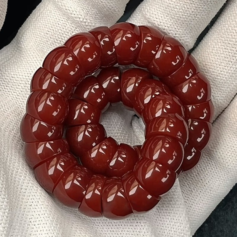 Little Lime Pork Intestine Hand Toy Pliable Temperament Prayer Beads Bracelet