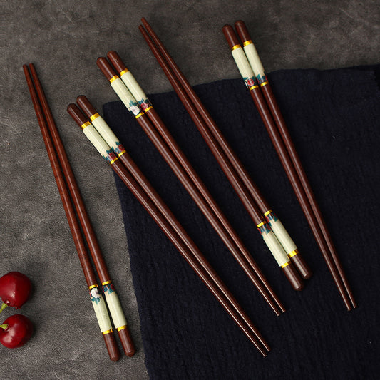 Red Sandalwood Household High-end Fashion Chopsticks
