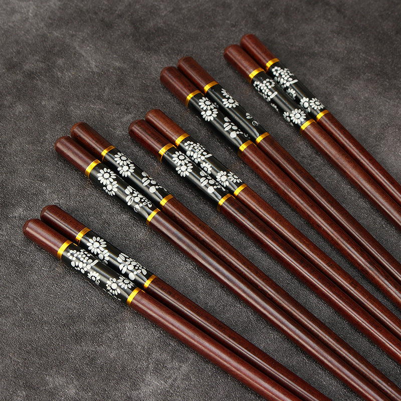 Red Sandalwood Household High-end Fashion Chopsticks