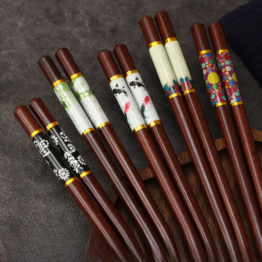 Red Sandalwood Household High-end Fashion Chopsticks