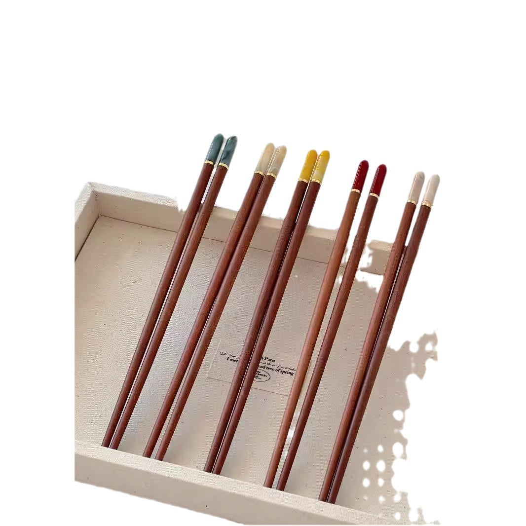Top Red Sandalwood Chopsticks Household High-end