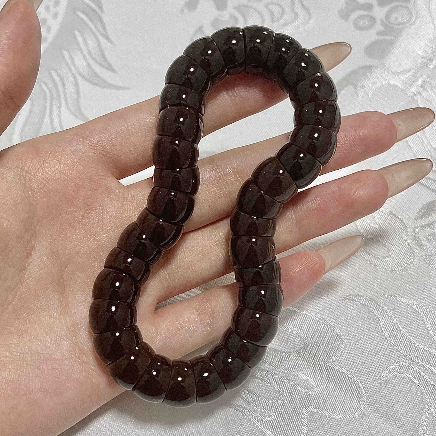 Little Lime Pork Intestine Hand Toy Pliable Temperament Prayer Beads Bracelet