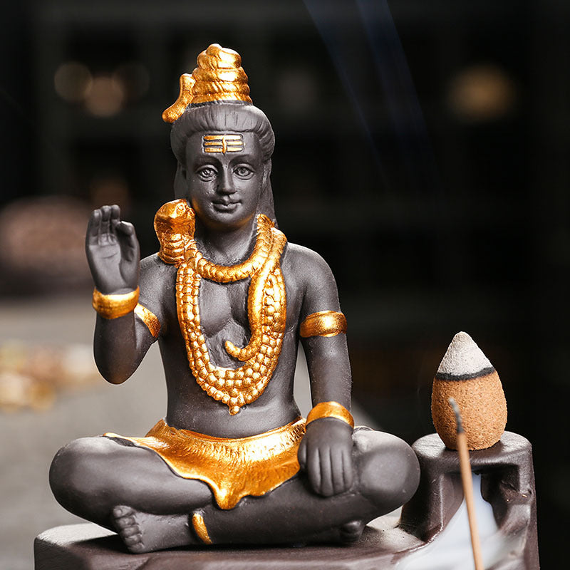 Buddha Statue Zen Home Crafts Decoration Creative Incense Burner