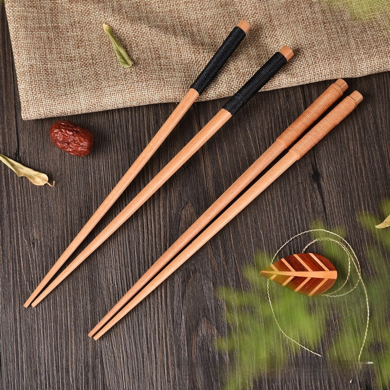 Japanese Beech Four Corners Wrapping Solid Wood Chopsticks