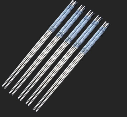 Blue And White Porcelain Stainless Steel Chopsticks