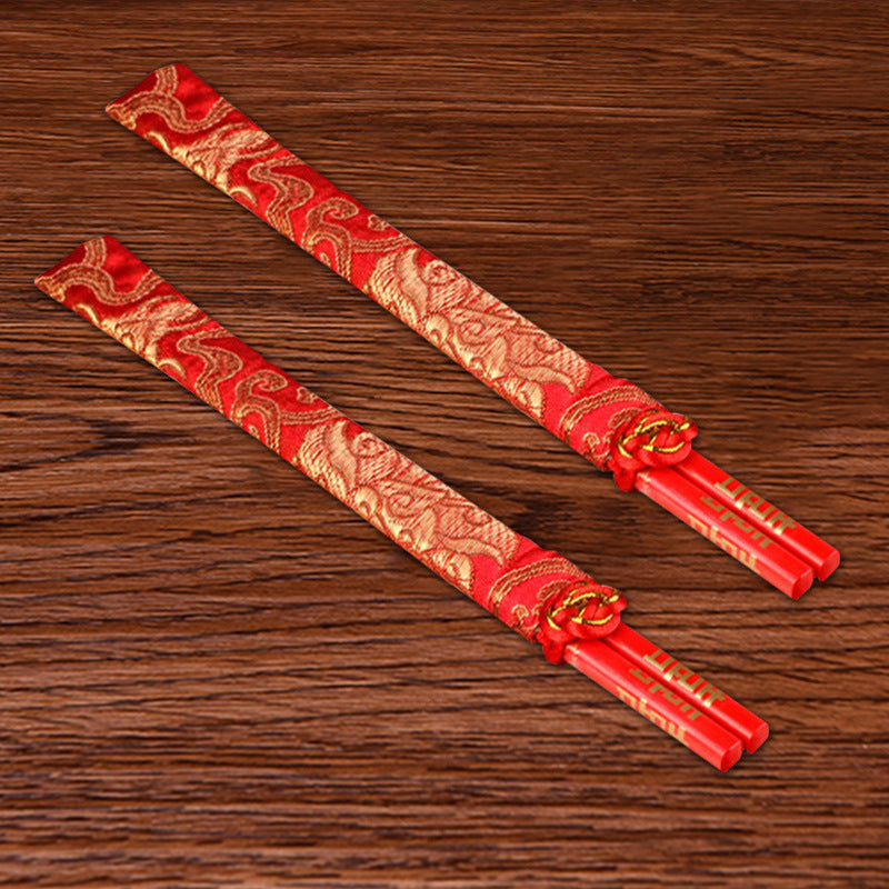 Festive Hi Dragon And Phoenix Chopsticks Wedding Supplies