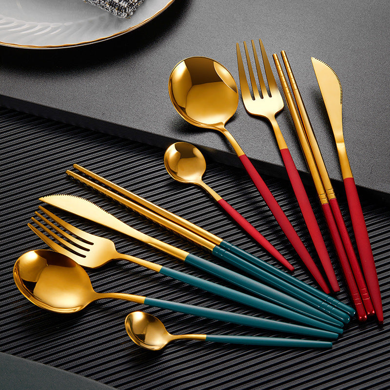 Household Stainless Steel Chopsticks Portuguese Tableware