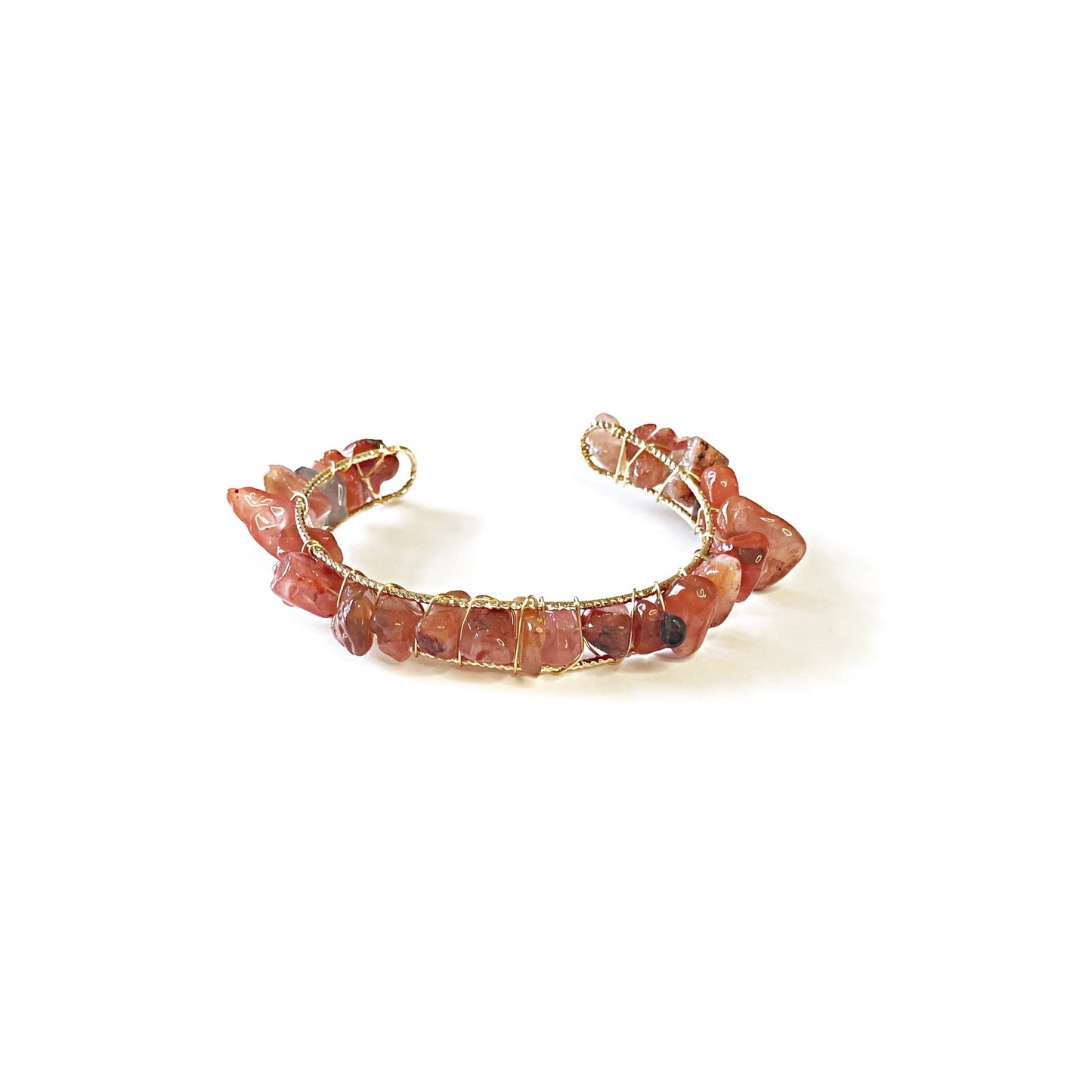 Women's Natural Crystal Gravel Winding Bracelet