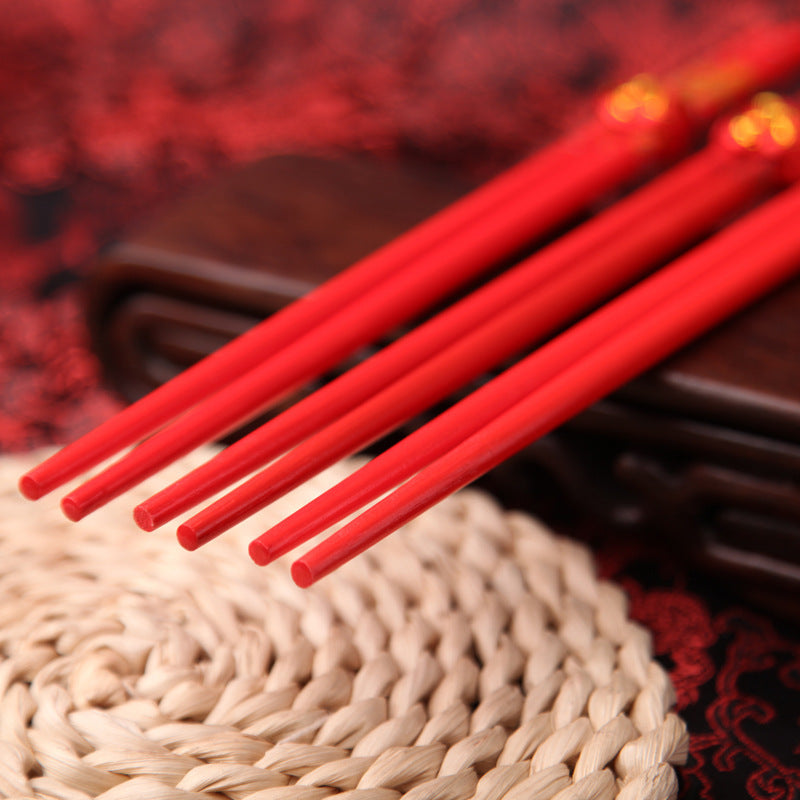 Festive Hi Dragon And Phoenix Chopsticks Wedding Supplies
