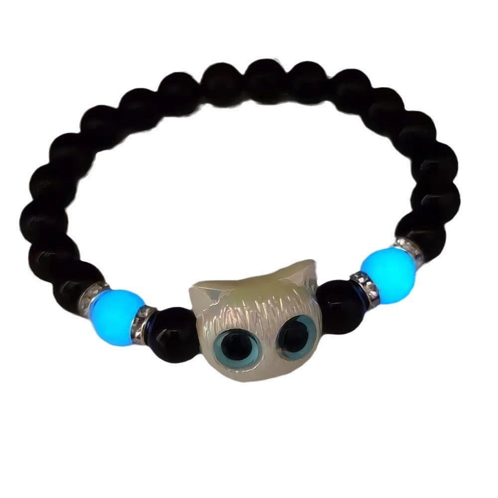 Night Luminous Original Cute Cheese Cute Kitty Bracelet