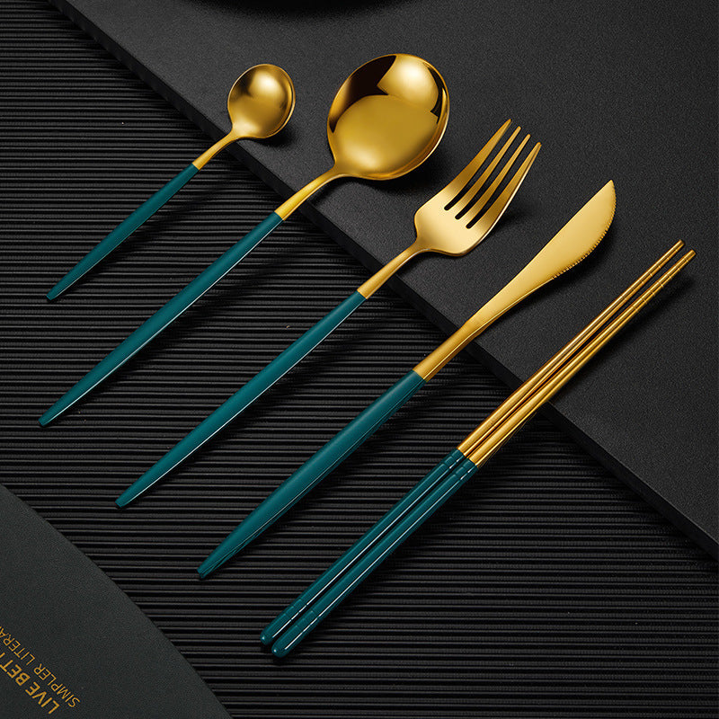 Household Stainless Steel Chopsticks Portuguese Tableware