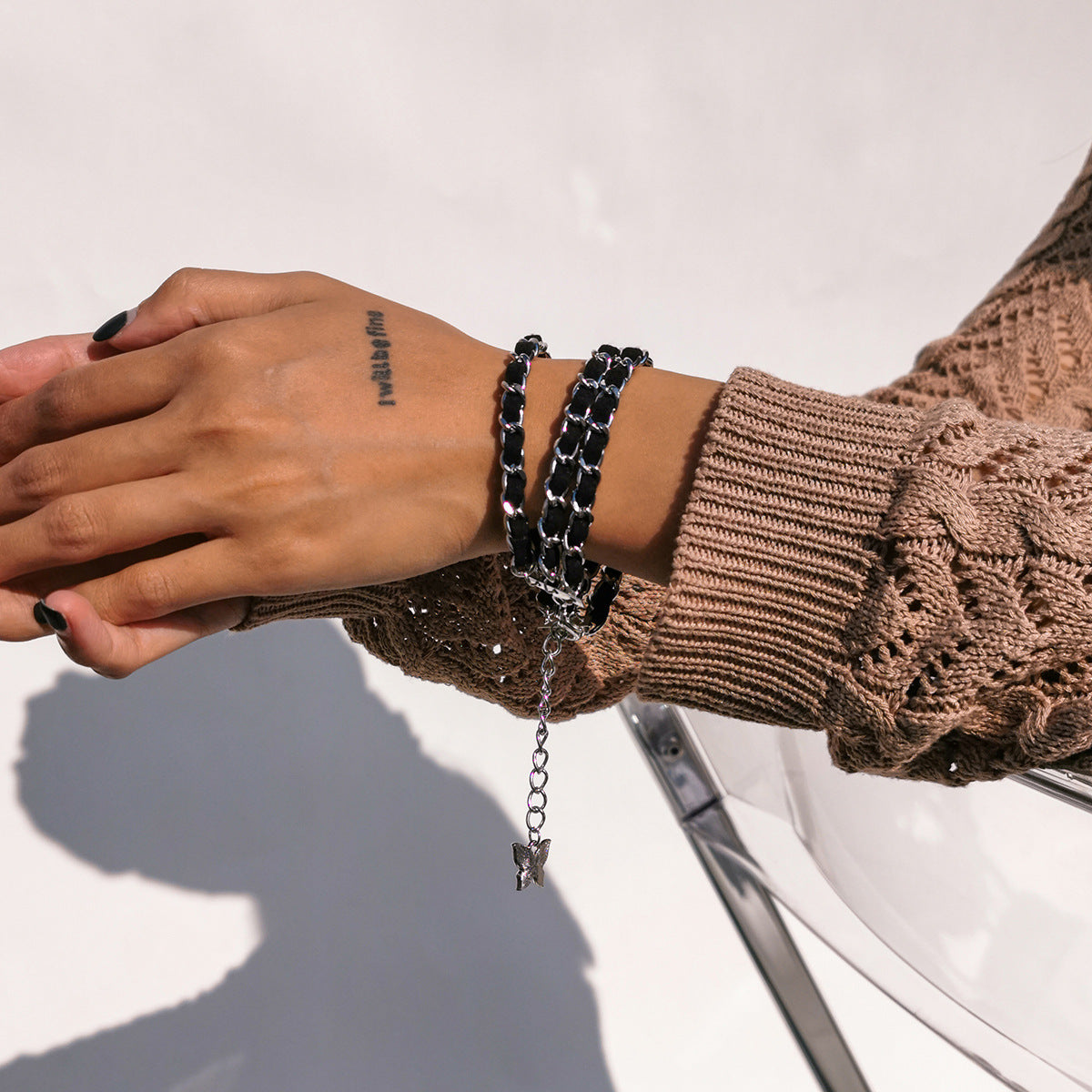 Creative Jewelry Fashion Simple Multi-layer Chain Flannel Bracelet