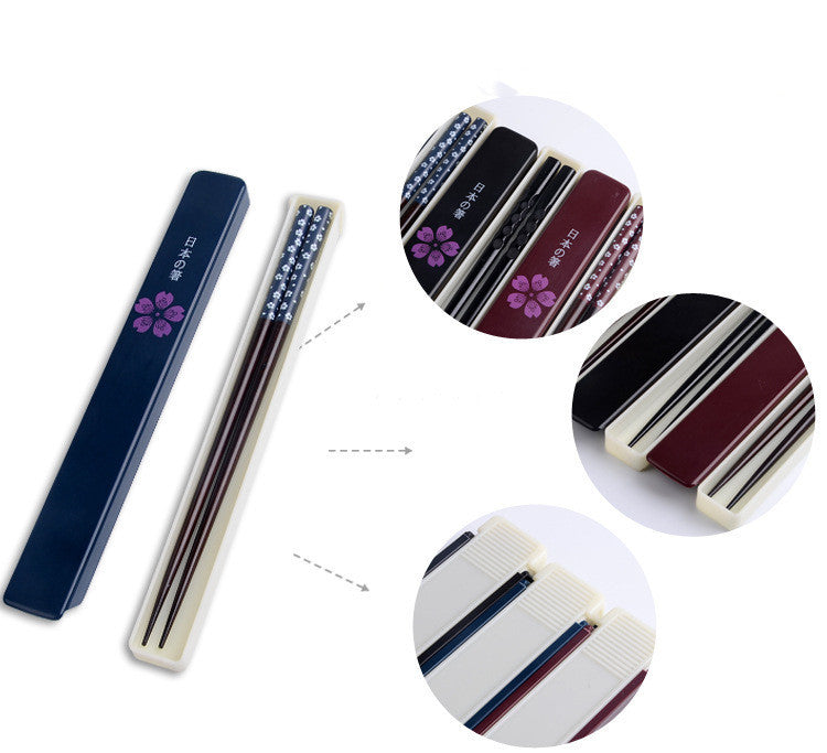 Children's Chopsticks Box Plastic Student Tableware Storage Box