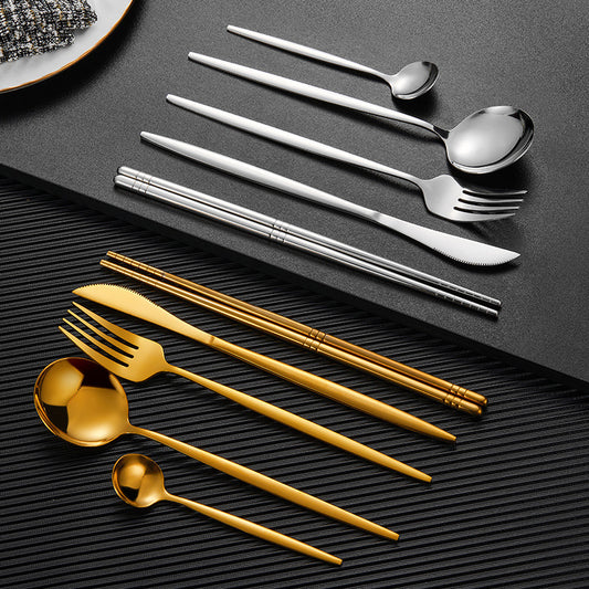 Household Stainless Steel Chopsticks Portuguese Tableware