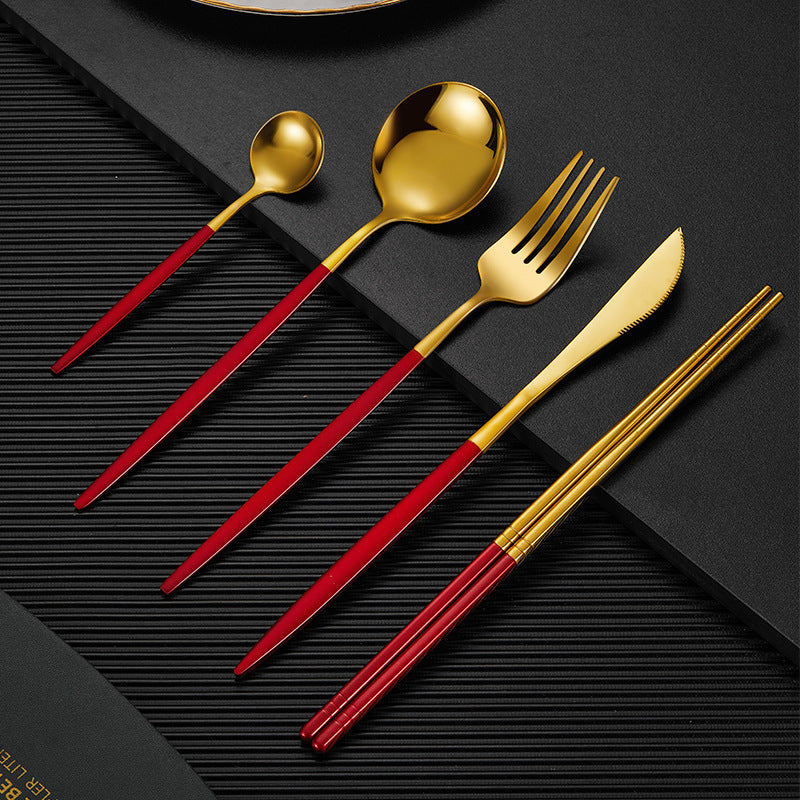 Household Stainless Steel Chopsticks Portuguese Tableware