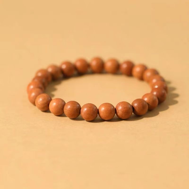 Peach Wood Bracelet Women's Crafts Single Circle