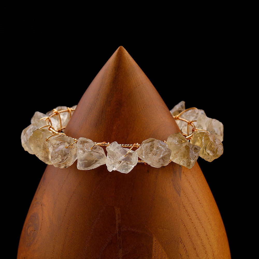 Ladies Reiki Bracelet Rose Citrine Stone
